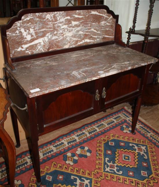 Edwardian marble top washstand